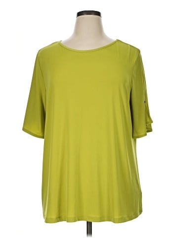 Susan Graver Short Sleeve Top (view 1)