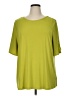 Susan Graver Green Short Sleeve Top Size 1X - photo 1