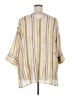 Fred David Stripes Yellow 3/4 Sleeve Blouse Size 2X - photo 2