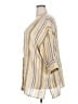 Fred David Stripes Yellow 3/4 Sleeve Blouse Size 2X - photo 5