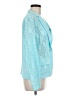 Chico's 100% Cotton Blue Blazer Size Med (1) - photo 4