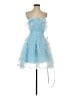 Mac Duggal 100% Polyester Blue Cocktail Dress Size 2 - photo 1
