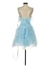 Mac Duggal 100% Polyester Blue Cocktail Dress Size 2 - photo 2