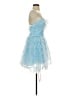 Mac Duggal 100% Polyester Blue Cocktail Dress Size 2 - photo 4