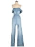 Bebe Solid Blue Jumpsuit Size 2 - photo 1