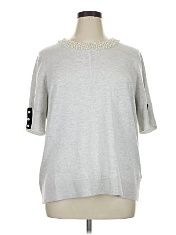 Karl Lagerfeld Paris Short Sleeve Top (view 1)