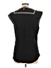 Veronica Beard 100% Silk Black Sleeveless Silk Top Size 10 - photo 2