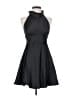 Zara Solid Black Casual Dress Size S - photo 1