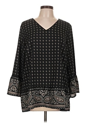 Belle By Kim Gravel 3/4 Sleeve Blouse (view 1)