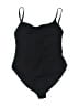 Andie Solid Black One Piece Swimsuit Size L (tall) - photo 1