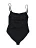 Andie Solid Black One Piece Swimsuit Size L (tall) - photo 2