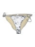 American Apparel 100% Polyester Metallic Silver Swimsuit Bottoms Size L - photo 1