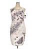 Mossimo 100% Rayon Graphic Gray Cocktail Dress Size XXL - photo 1