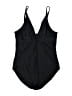 Speedo Solid Black One Piece Swimsuit Size 18 - photo 1