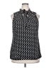 By Design Polka Dots Black Sleeveless Blouse Size 2X - photo 1