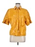 Topshop Yellow Short Sleeve Blouse Size 8 - photo 1