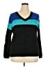DressBarn Color Block Black Pullover Sweater Size 2X - photo 1