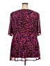 Cato Animal Print Purple Short Sleeve Blouse Size 24W - photo 2