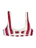 Lovers + Friends Stripes Red Swimsuit Top Size S - photo 2