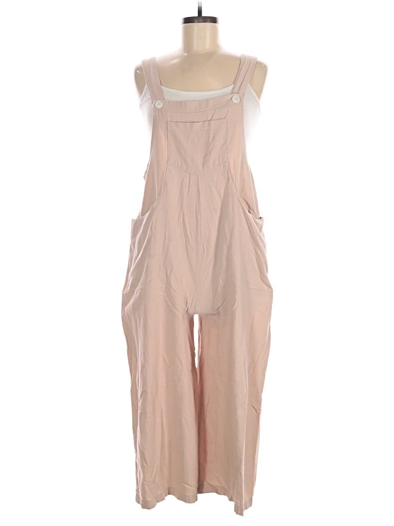 Pre-owned Unbranded Jumpsuit In Tan