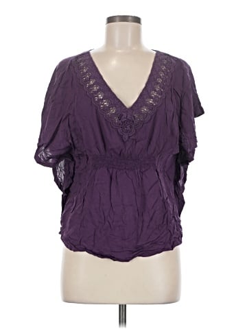 American Eagle Outfitters Short Sleeve Blouse (view 1)