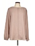 Ann Taylor LOFT 100% Polyester Tan Long Sleeve Blouse Size L - photo 1