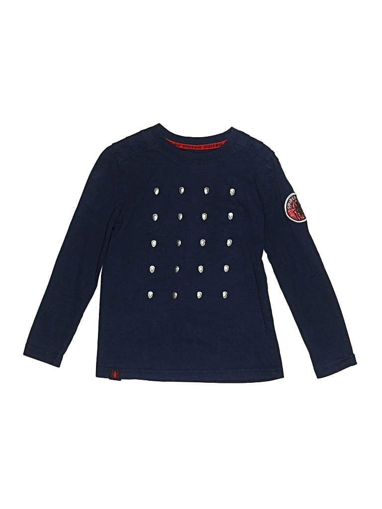 Pre-owned Marvel Kids' Long Sleeve T-shirt In Blue