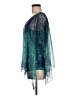 Boston Proper 100% Polyester Teal Poncho Size M - photo 5
