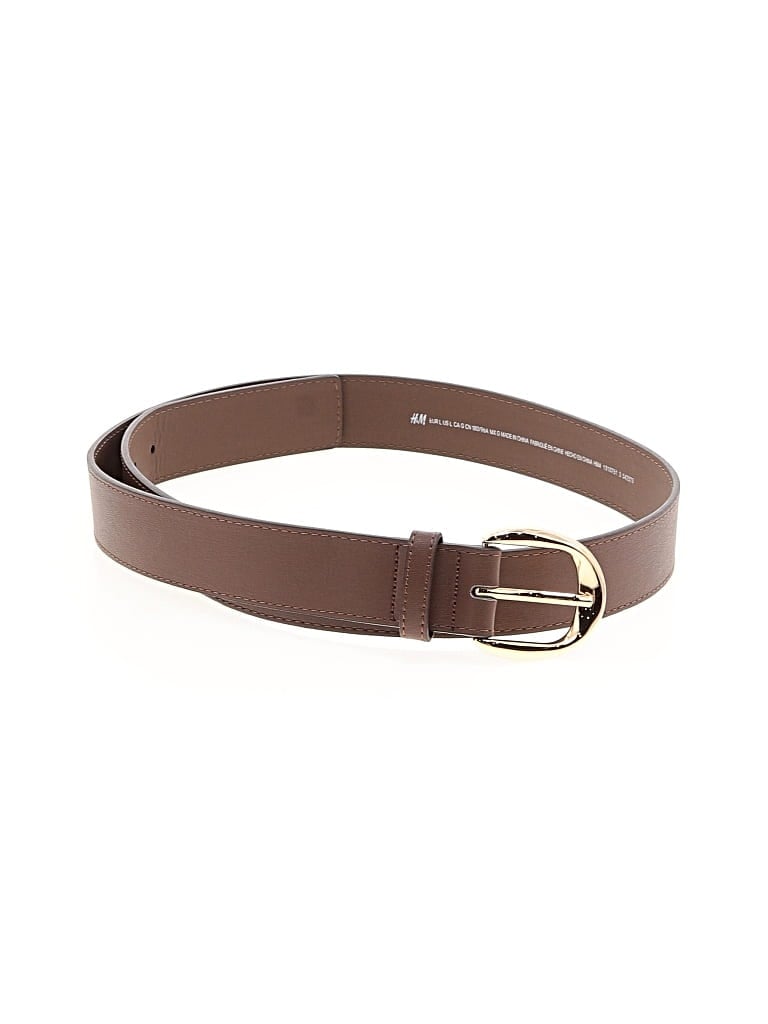 Pre-owned H&m Leather Belt In Brown