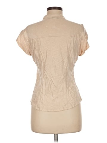 Cache Sleeveless Button-Down Shirt (view 2)