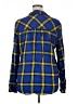BP. Plaid Blue Long Sleeve Blouse Size XL - photo 2