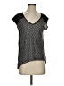 Three Dots Black Short Sleeve Top Size S - photo 1