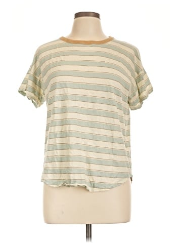 Madewell Whisper Cotton Crewneck Tee in Colewell Stripe (view 1)