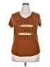 Apt. 9 Brown Short Sleeve T-Shirt Size XXL - photo 1