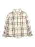 Hanna Andersson 100% Cotton Plaid Ivory Long Sleeve Button-Down Shirt Size 4 - photo 1