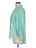 metaphor 100% Polyester Teal 3/4 Sleeve Blouse Size L - photo 5