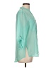 metaphor 100% Polyester Teal 3/4 Sleeve Blouse Size L - photo 4