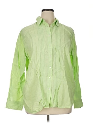 Lands' End Long Sleeve Button-Down Shirt (view 1)