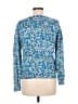 L.L.Bean 100% Cotton Floral Blue Pullover Sweater Size M - photo 2
