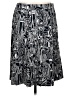 Carlisle Graphic Black Casual Skirt Size 6 - photo 1