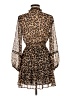 Zara 100% Polyester Animal Print Brown Cocktail Dress Size XS - photo 2