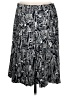 Carlisle Graphic Black Casual Skirt Size 6 - photo 2