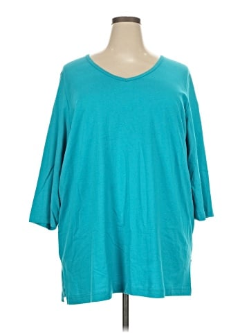 Woman Within 3/4 Sleeve T-Shirt (view 1)