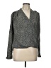 Harve Benard 100% Polyester Polka Dots Black Gray Long Sleeve Blouse Size L - photo 1