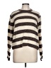 MNG Stripes Brown Pullover Sweater Size L - photo 1