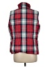 Lands' End 100% Polyester Plaid Red Vest Size M (petite) - photo 2
