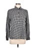 J.Crew Houndstooth Black Long Sleeve Blouse Size 8 - photo 1