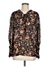 Ghost 100% Viscose Brown Long Sleeve Blouse Size M - photo 1