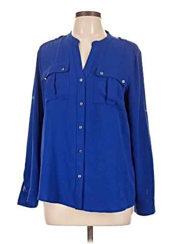 Calvin Klein Long Sleeve Blouse (view 1)