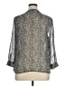 41Hawthorn 100% Polyester Metallic Silver Long Sleeve Blouse Size XL - photo 2